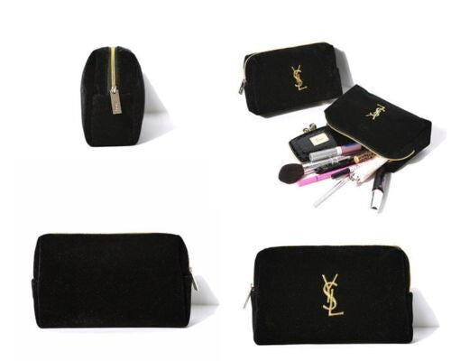 Yves Saint Laurent pochette maquillage velouté noir