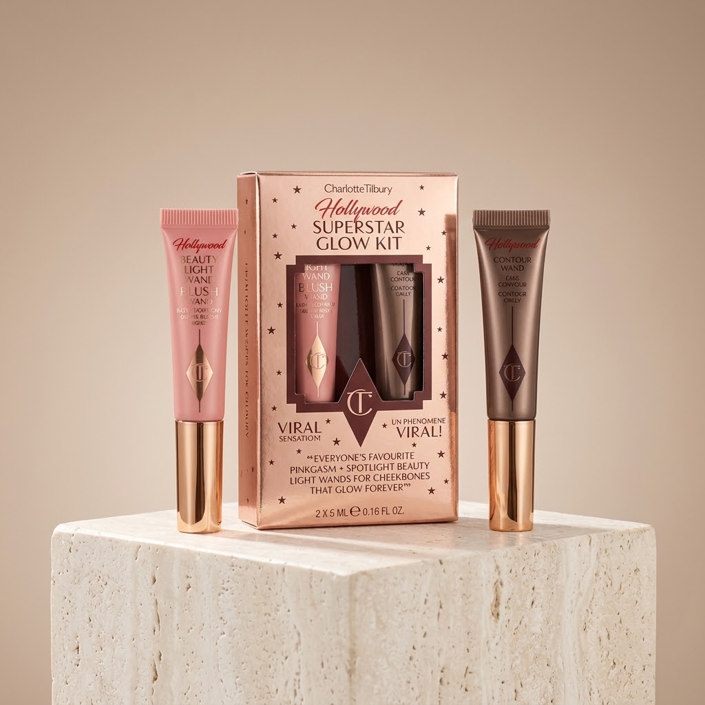 CHARLOTTE TILBURY HOLLYWOODE SUPER STAR GLOW KIT BLUSH & CONTOUR