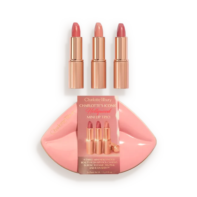 CHARLOTTE TILBURY HOLLYWOOD ICONIC MINI LIP TRIO