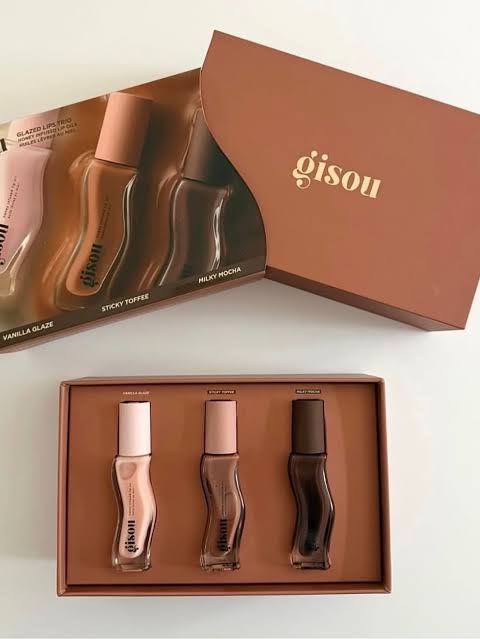Coffret Gisou Glazed Lips Trio - Huiles à Lèvres au Miel