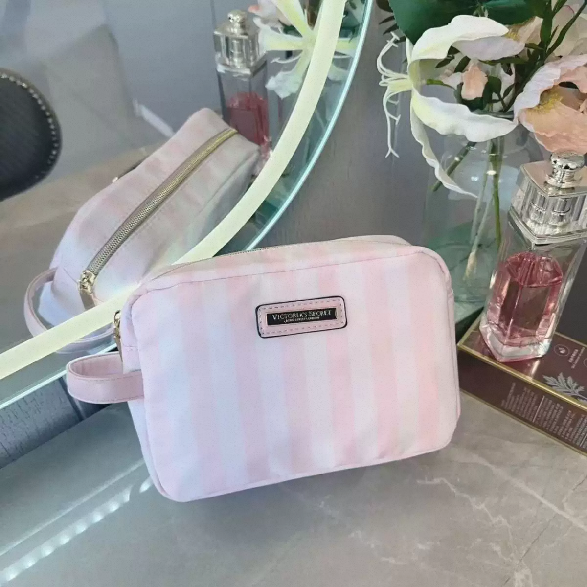 Victoria Secret Trousse de Maquillage Grande Capacité baby pink