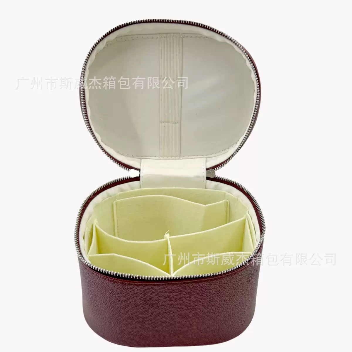 Makeup case dupe saie burgandy