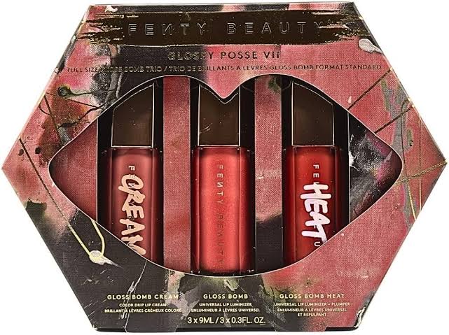 Fenty Beauty Glossy Posse Vii Full-Size Gloss Bomb Trio