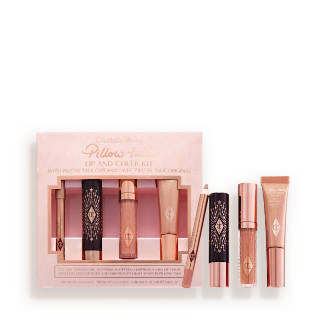 CHARLOTTE TILBURY PILLOW TALK ICONIC LIP AND CHEEK KIT PILLOW TALK ORIGINAL