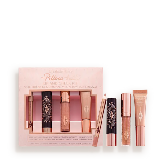 CHARLOTTE TILBURY PILLOW TALK ICONIC LIP AND CHEEK KIT PILLOW TALK ORIGINAL