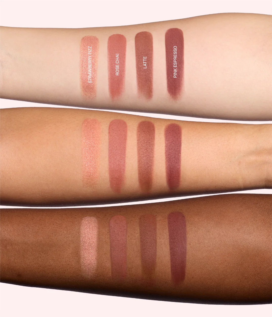 HUDA BEAUTYBLUSH FILTER BLURRING BLUSHLIGHTERS PALETTE STRAWBERRY LATTE