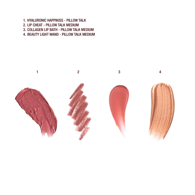 CHARLOTTE TILBURY PILLOW TALK ICONIC LIP AND CHEEK KIT PILLOW TALK MEDIUM