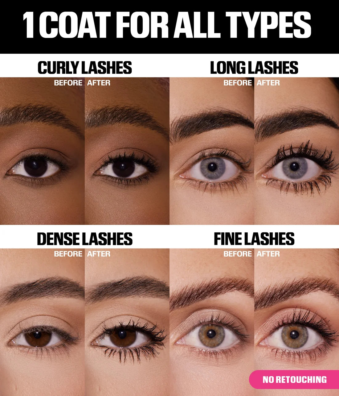 HUDA BEAUTY 1 Coat Wow! - Mascara lift et volume