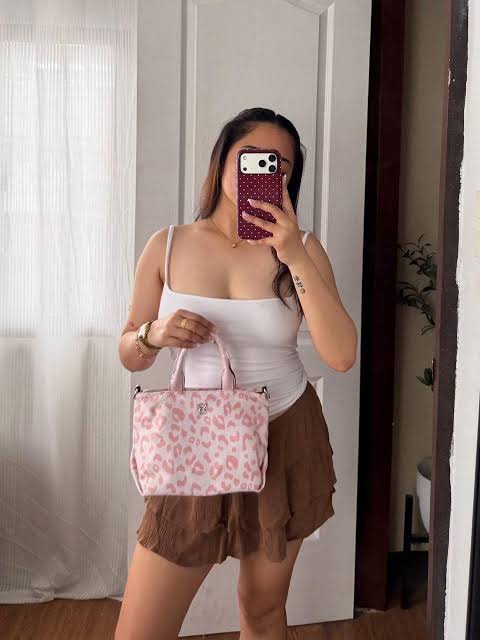 Victoria's Secret Le Sac Tote Bandoulière Léopard Rose