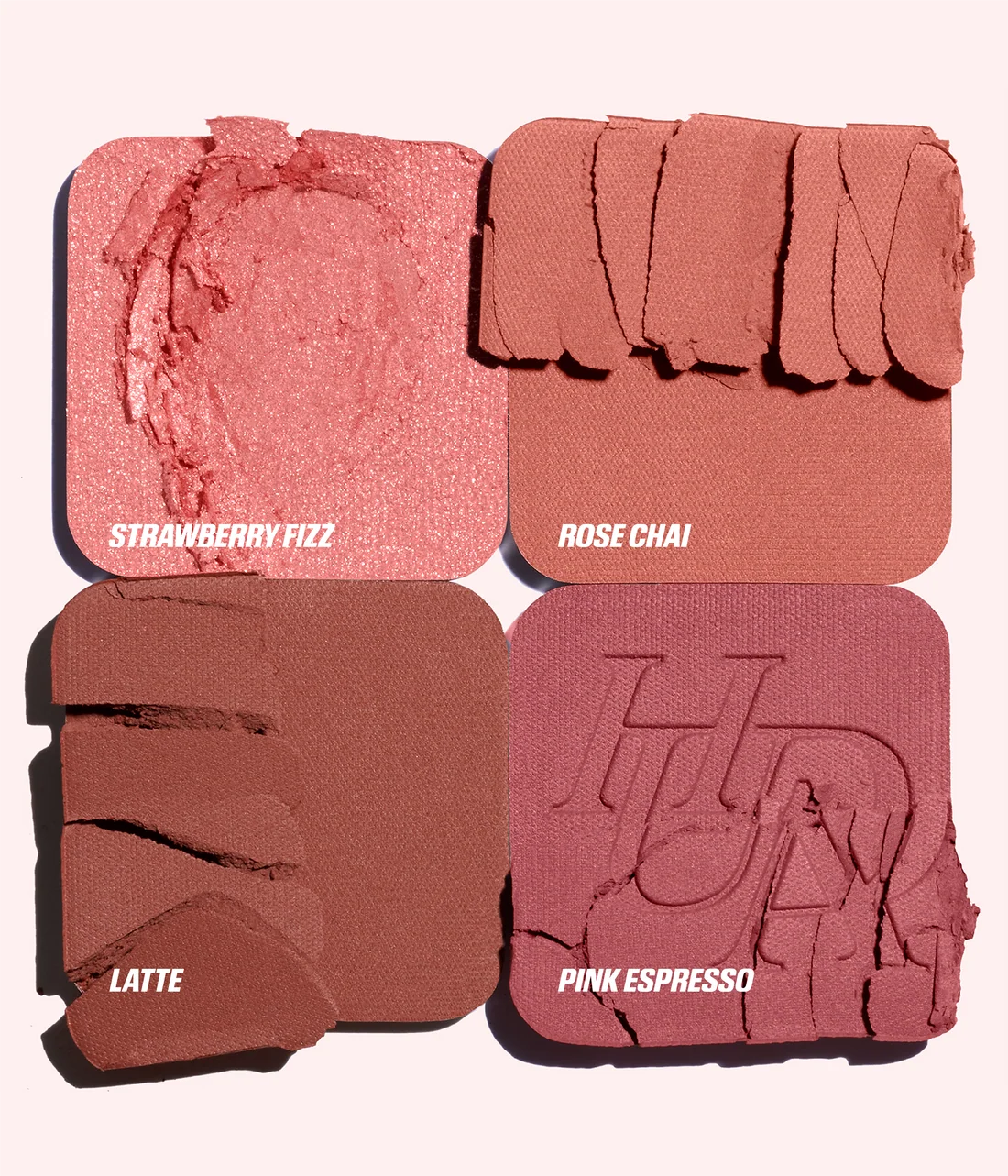 HUDA BEAUTYBLUSH FILTER BLURRING BLUSHLIGHTERS PALETTE STRAWBERRY LATTE