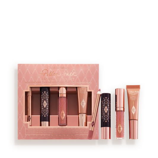 CHARLOTTE TILBURY PILLOW TALK ICONIC LIP AND CHEEK KIT PILLOW TALK MEDIUM