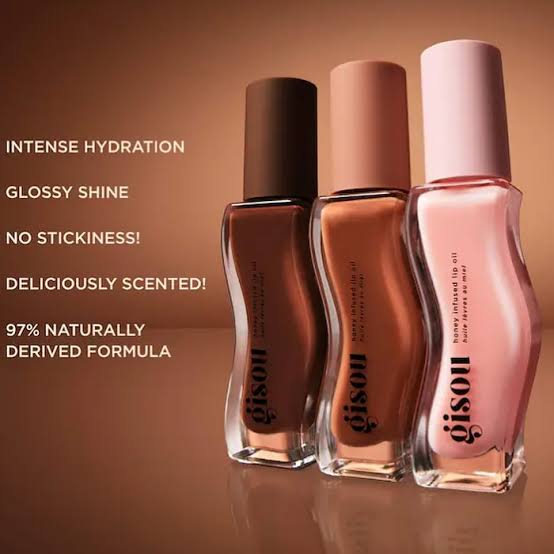Coffret Gisou Glazed Lips Trio - Huiles à Lèvres au Miel