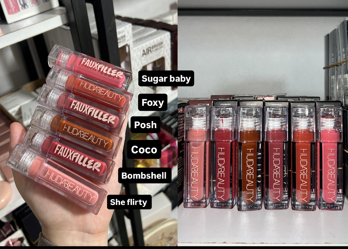 HUDA BEAUTY FAUX FILLER EXTRA SHINE LIP GLOSS