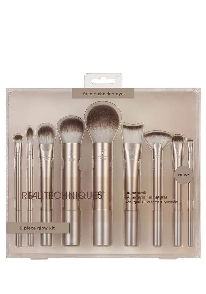 REAL TECHNIQUES Kit de Pinceaux - 9 Piece Glow Kit