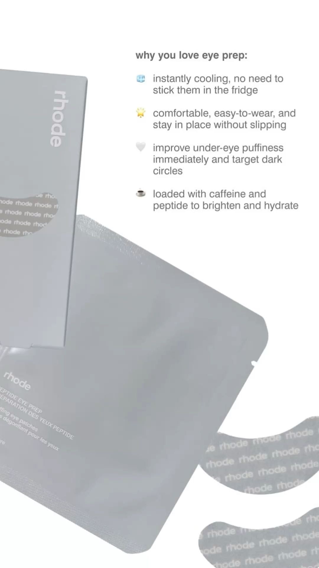 Rhode Peptide Eye Patches