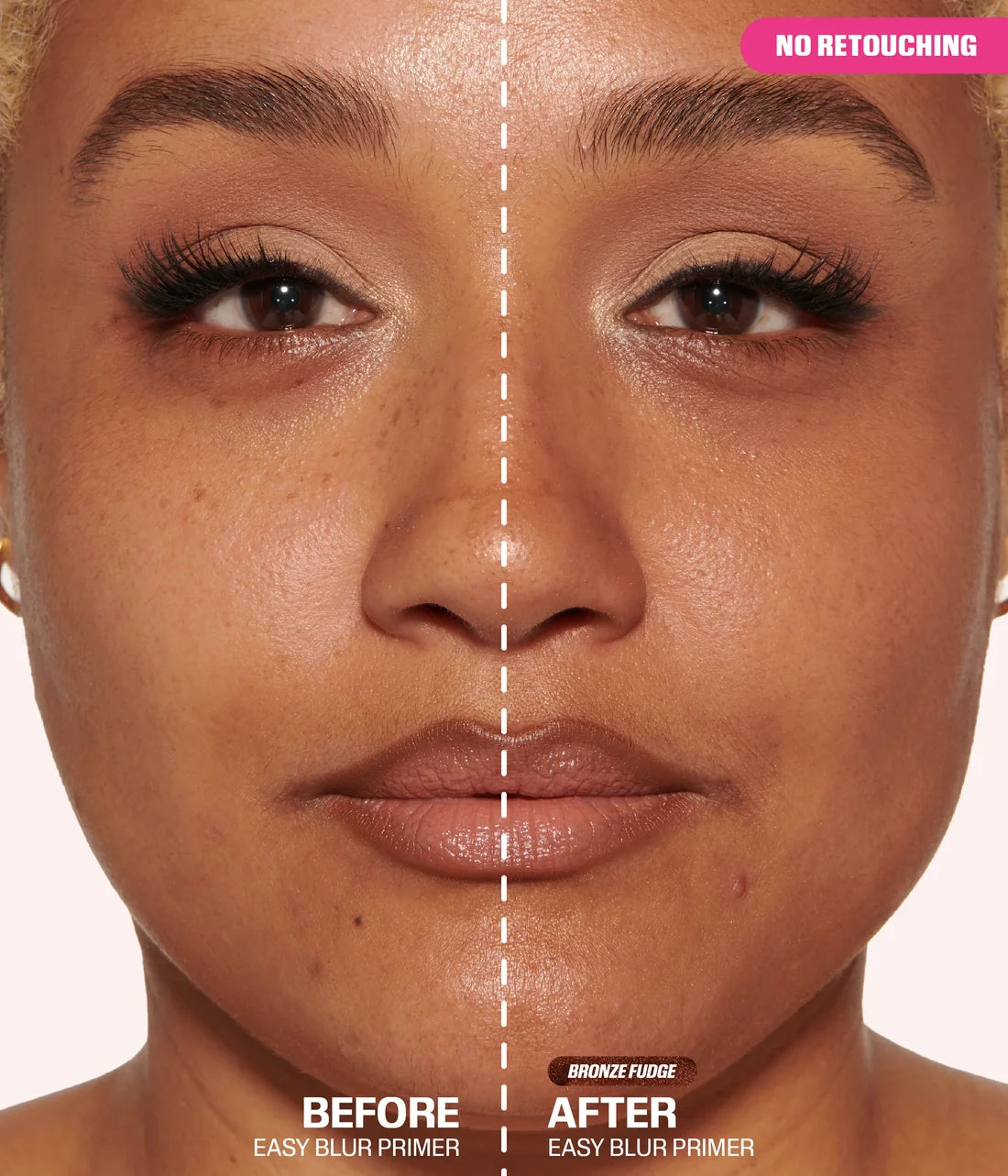 HUDA BEAUTY EASY BLUR SILICONE-FREE SMOOTHING PRIMER BRONZE FUDGE