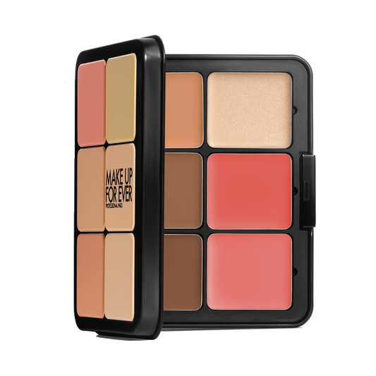 MAKEUP FOR EVER HD SKIN ALL-IN-ONE FACE PALETTE
Palette teint crème : fond de teint, correcteur & blush